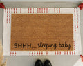 Shhh Sleeping Baby Doormat: Quiet Zone Coir Mat