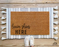 Leave Shoes Here Coir Doormat: Funny Welcome Mat, Porch Decor