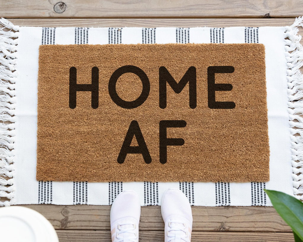HamlinRowShop Home AF Coir Doormat Funny Welcome Mat