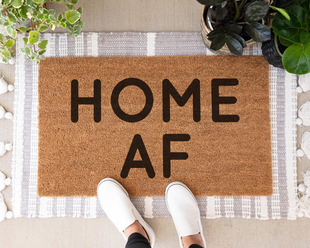 HamlinRowShop Home AF Coir Doormat Funny Welcome Mat
