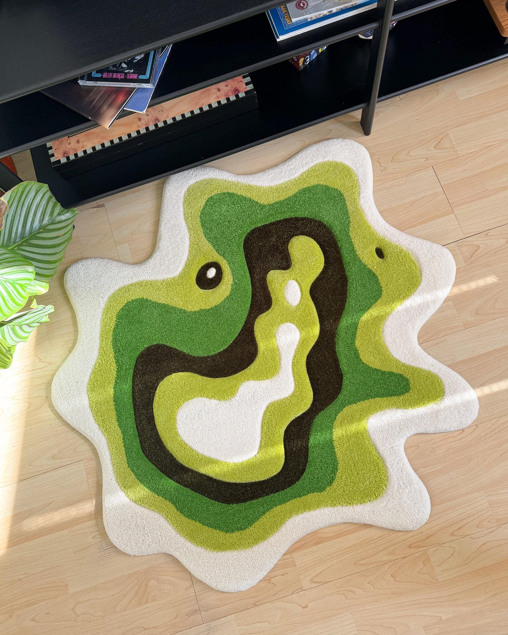 LargoModern Green Moss Full Version Hand-Tufted Rug