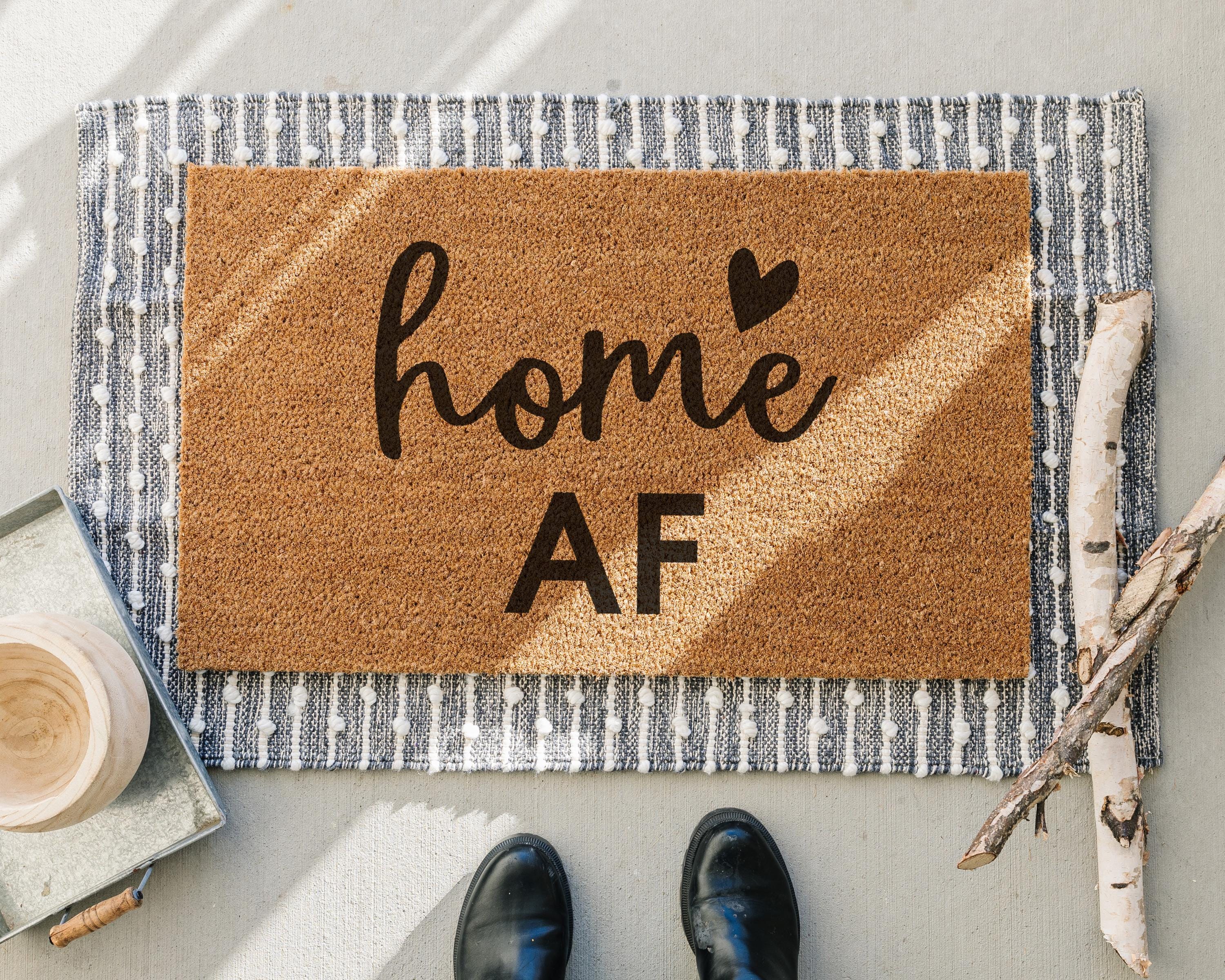 HamlinRowShop Home AF Coir Doormat Funny Welcome Mat