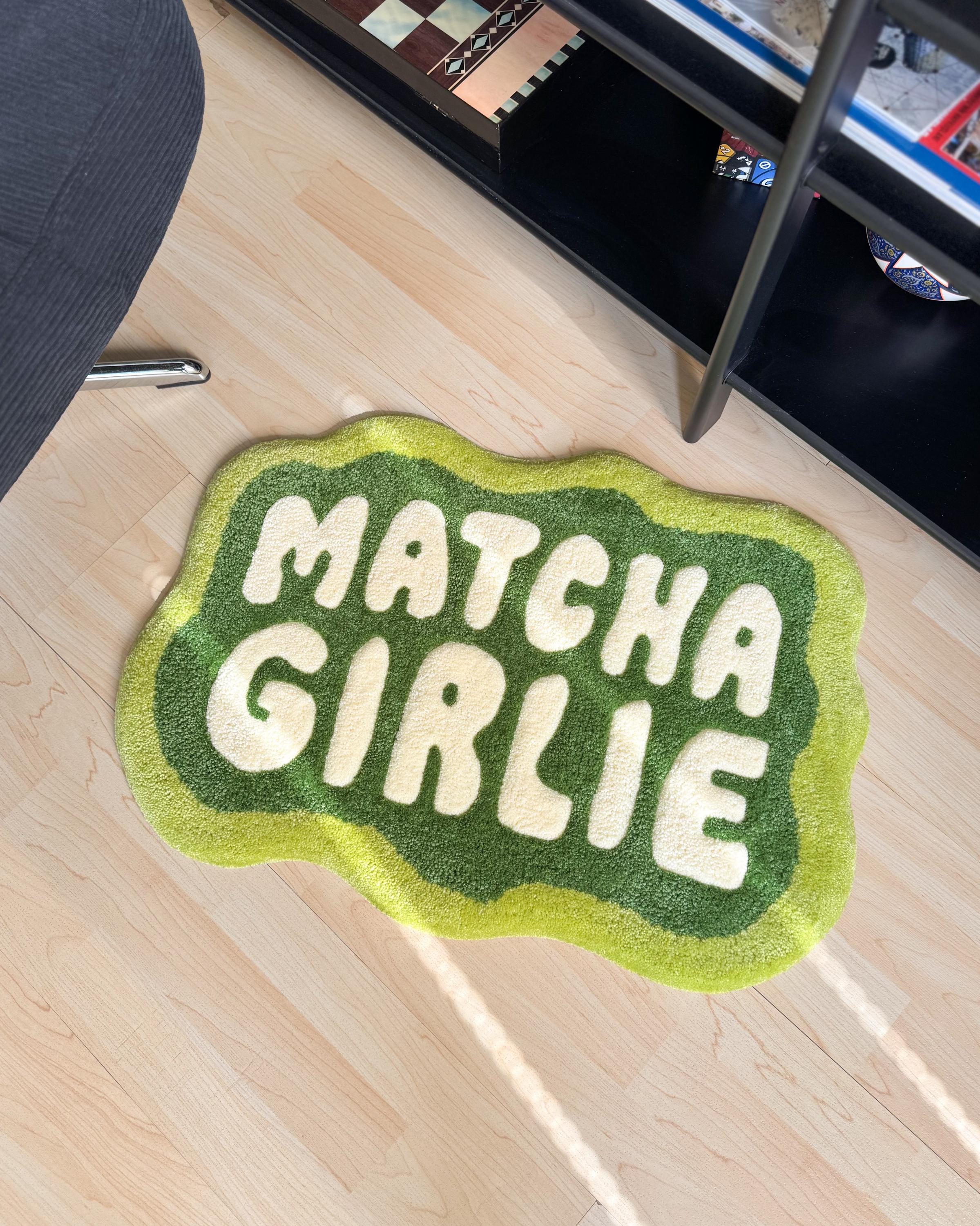 LargoModern Matcha Girlie Custom Hand Tufted Cotton Rug