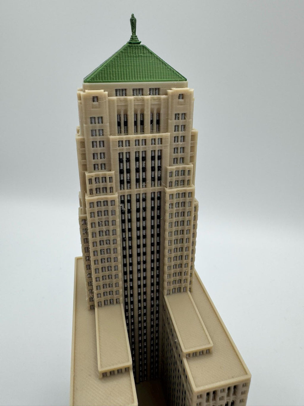 StarsoftheCity Chicago Board of Trade Building Model 3D Printed Full Color 1:1000 Scale