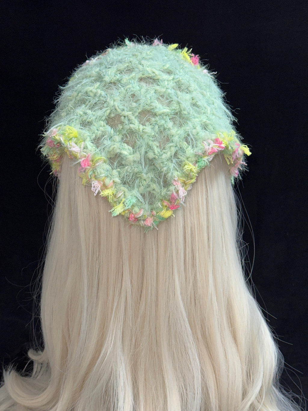 StellarPride Handmade Woodland Crochet Triangle Headscarf