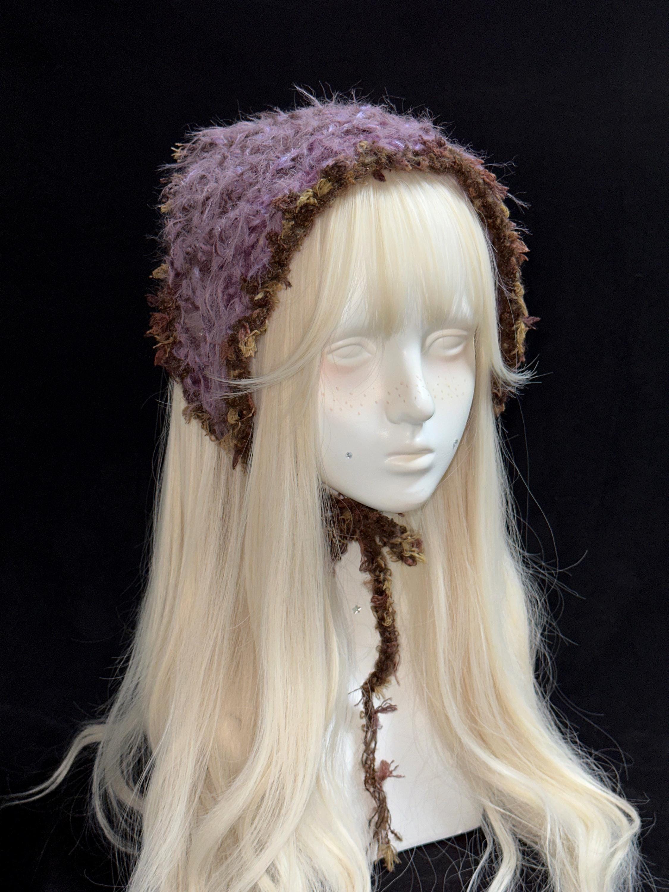 Handmade Woodland Crochet Triangle Headscarf - Boho Chic