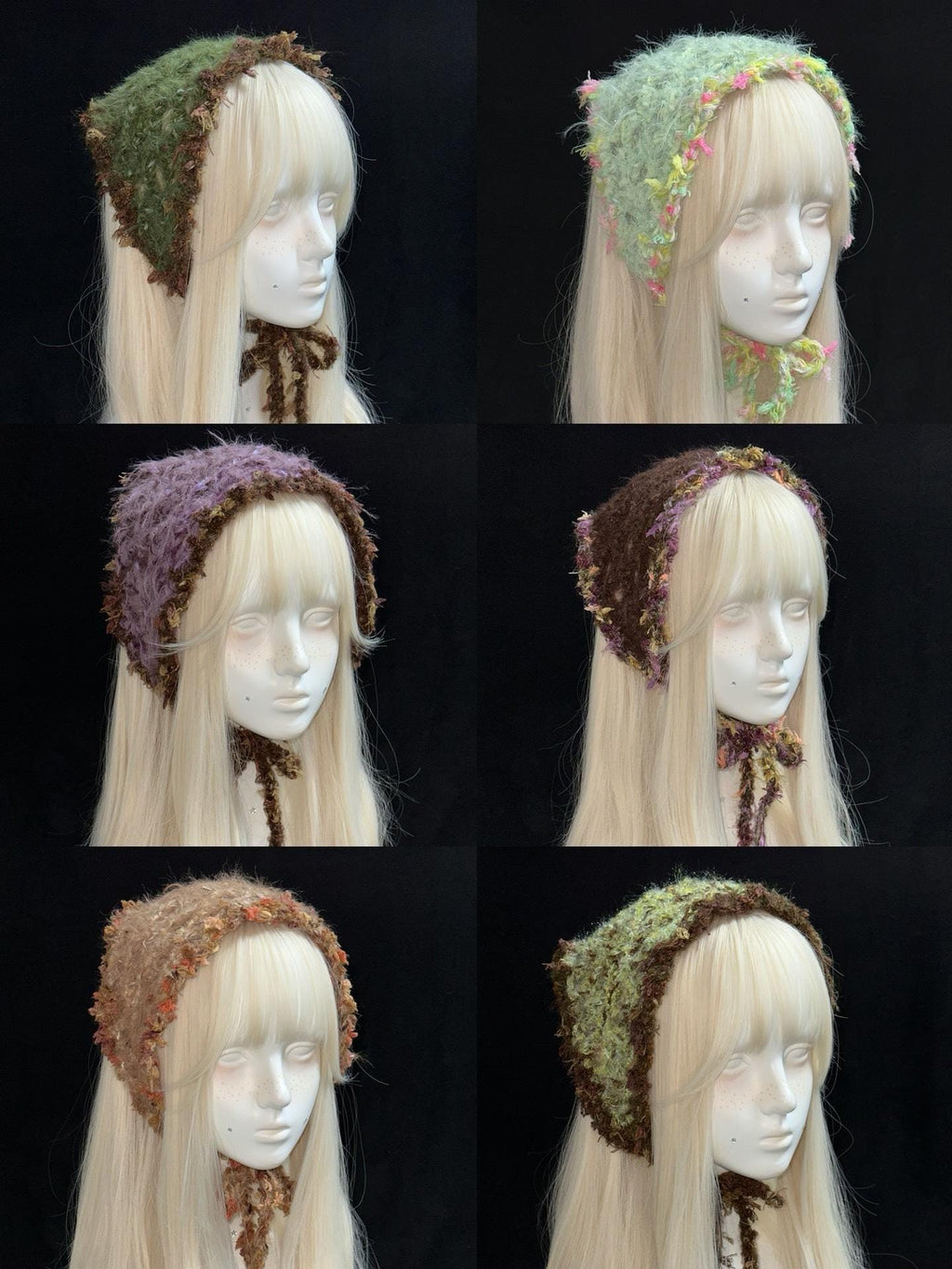 StellarPride Handmade Woodland Crochet Triangle Headscarf