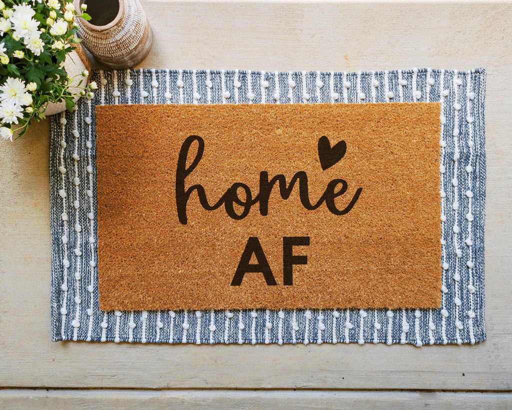 HamlinRowShop Home AF Coir Doormat Funny Welcome Mat