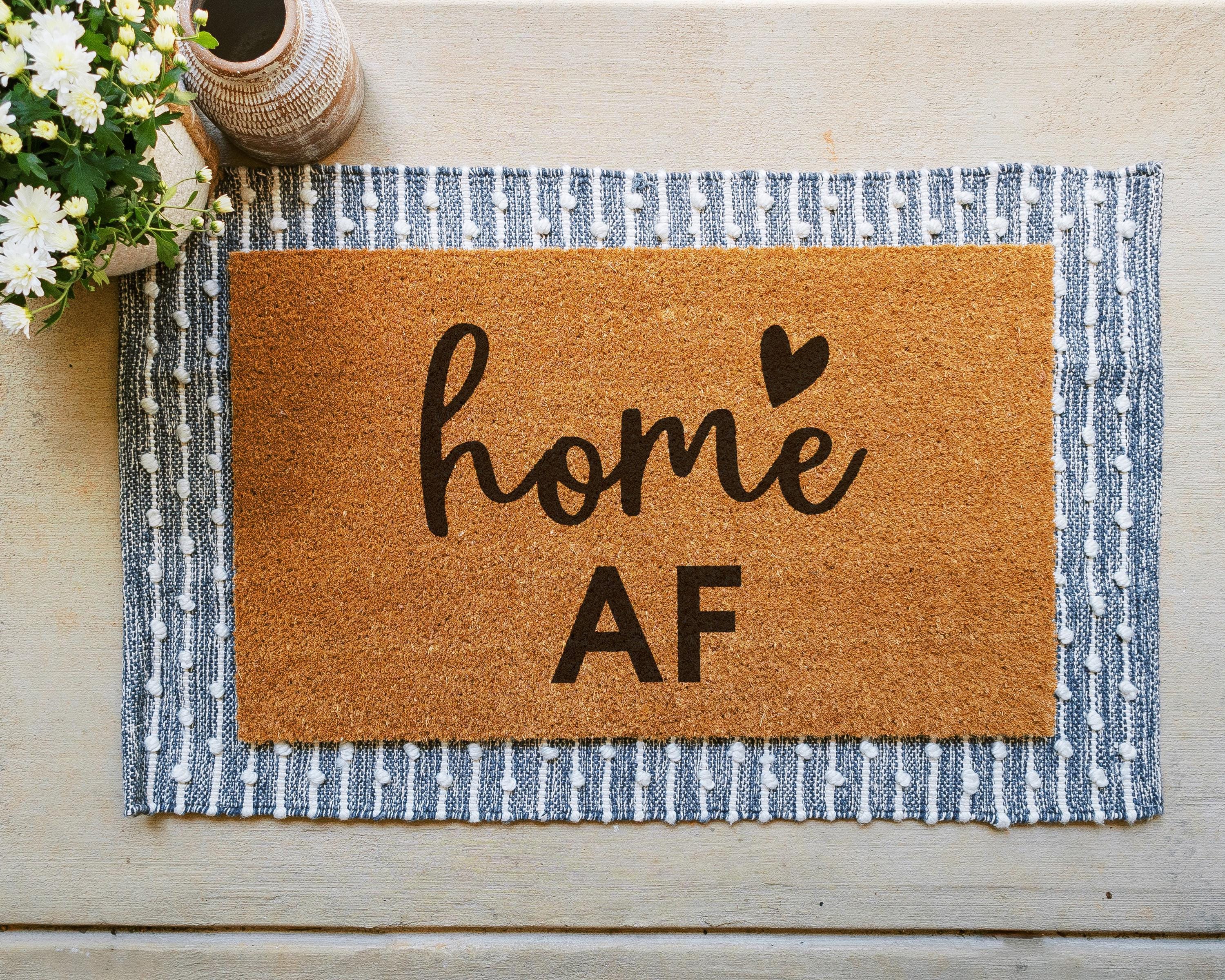 HamlinRowShop Home AF Coir Doormat Funny Welcome Mat