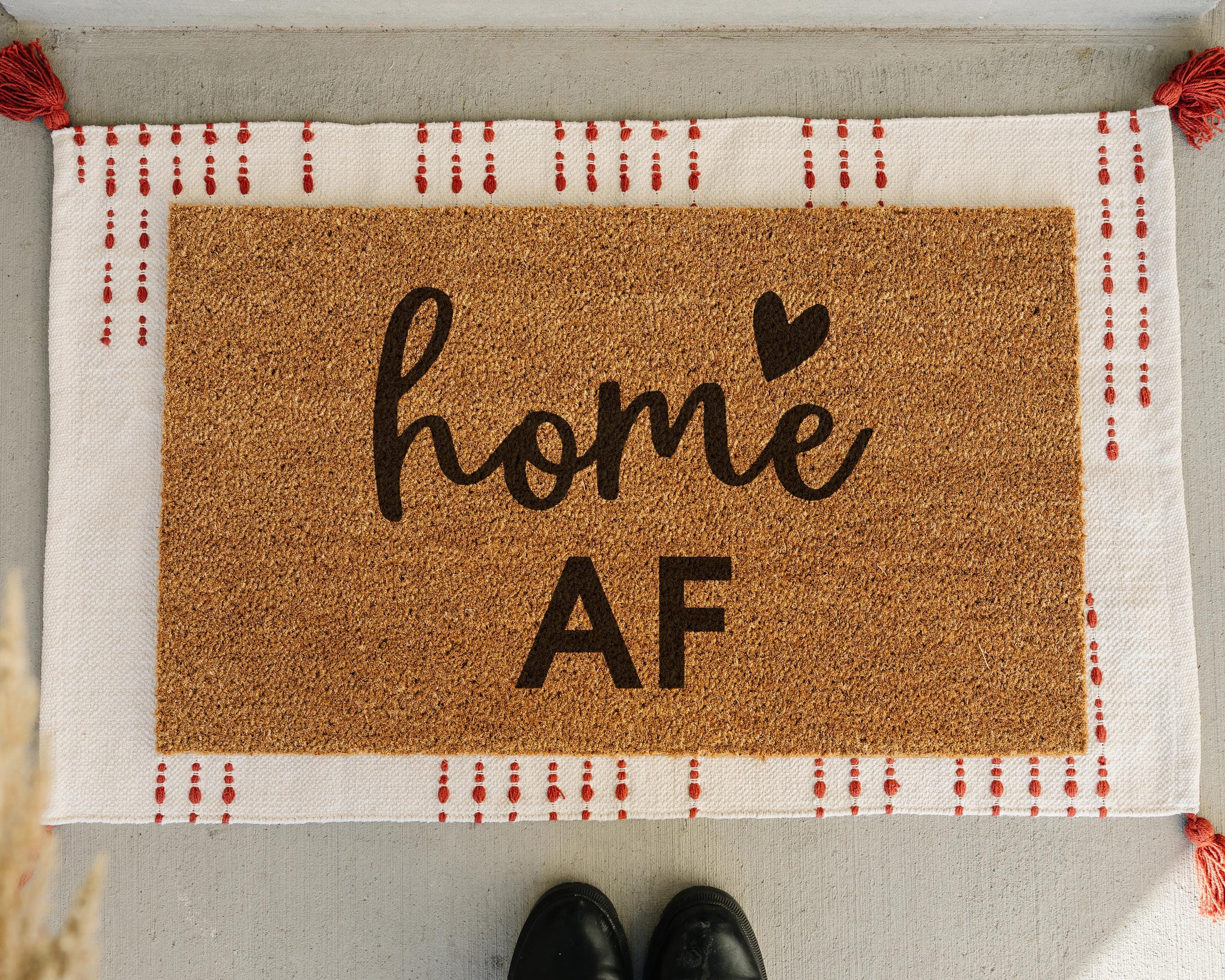 HamlinRowShop Home AF Coir Doormat Funny Welcome Mat