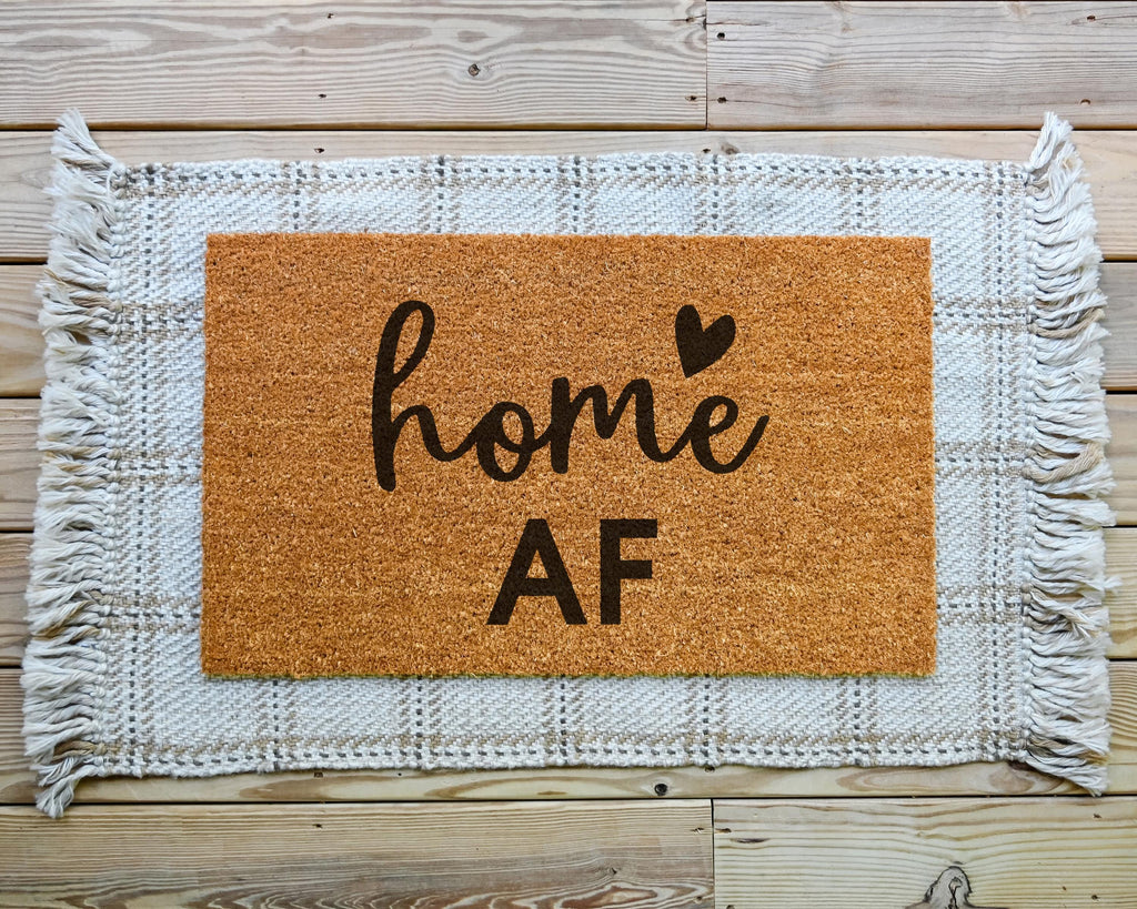 HamlinRowShop Home AF Coir Doormat Funny Welcome Mat