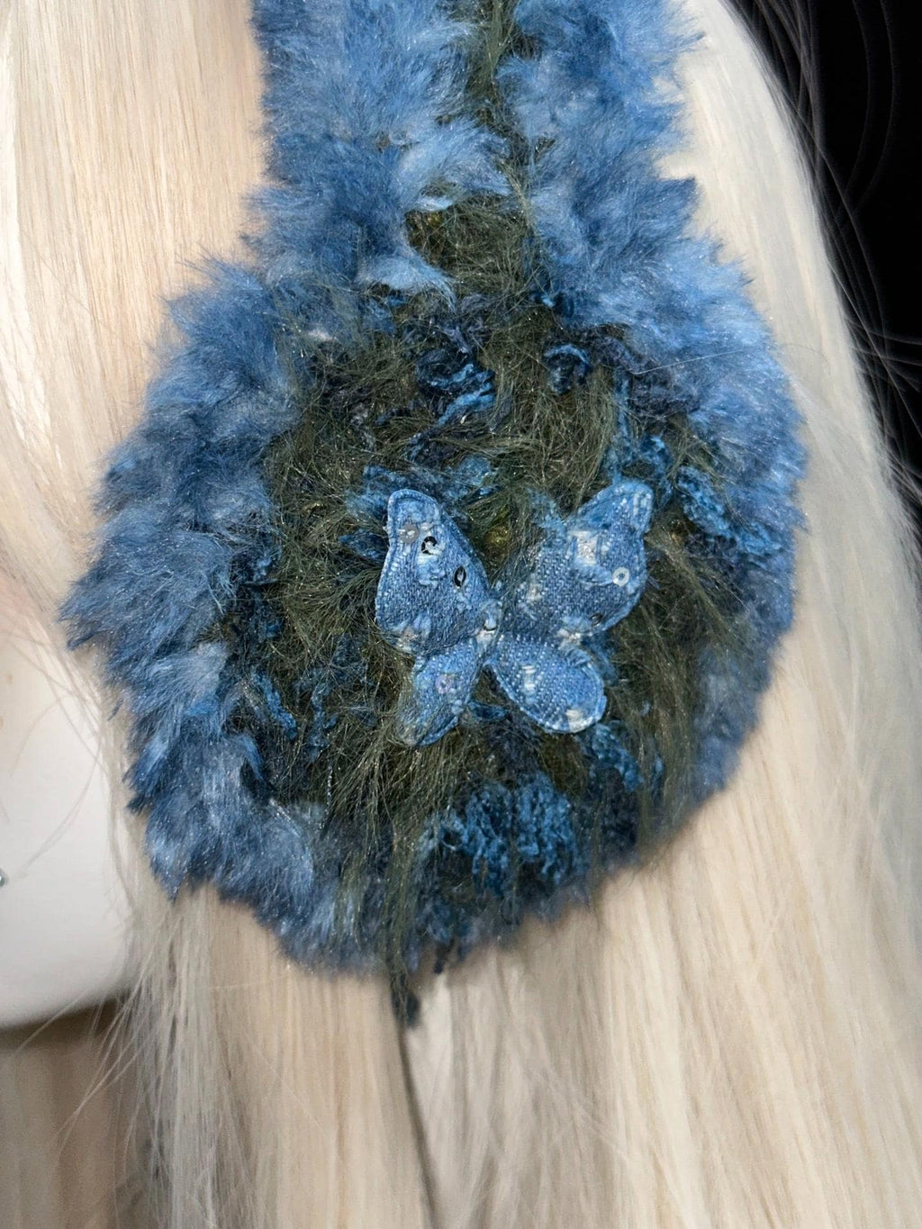 Custom Color Butterfly Crochet Ear Warmer Handmade Bohemian Style
