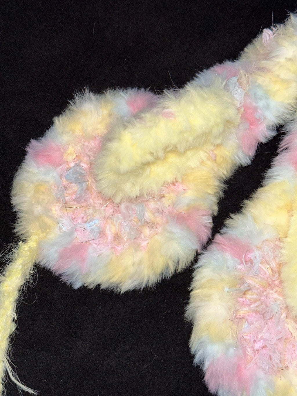 Handmade Pastel Lamb Ear Headband Cozy Winter Ear Warmer
