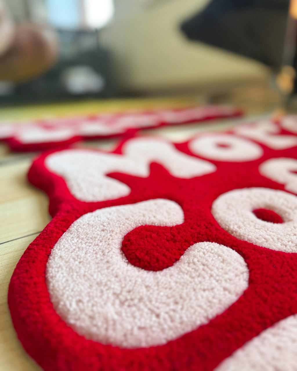 LargoModern Handmade Tufted Rug More Coffee Please 24x18in