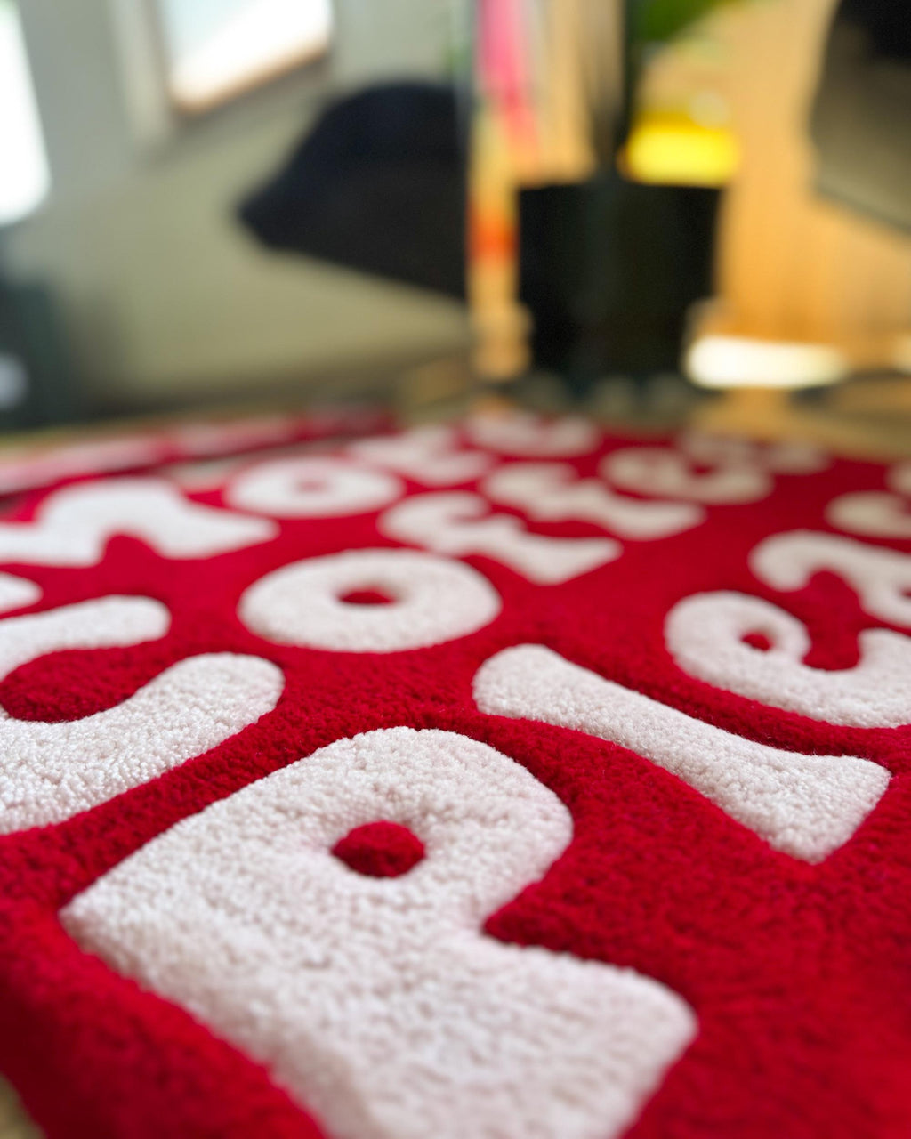 LargoModern Handmade Tufted Rug More Coffee Please 24x18in