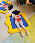 LargoModern Summer Sun Custom Hand Tufted 3D Rug 30x25in