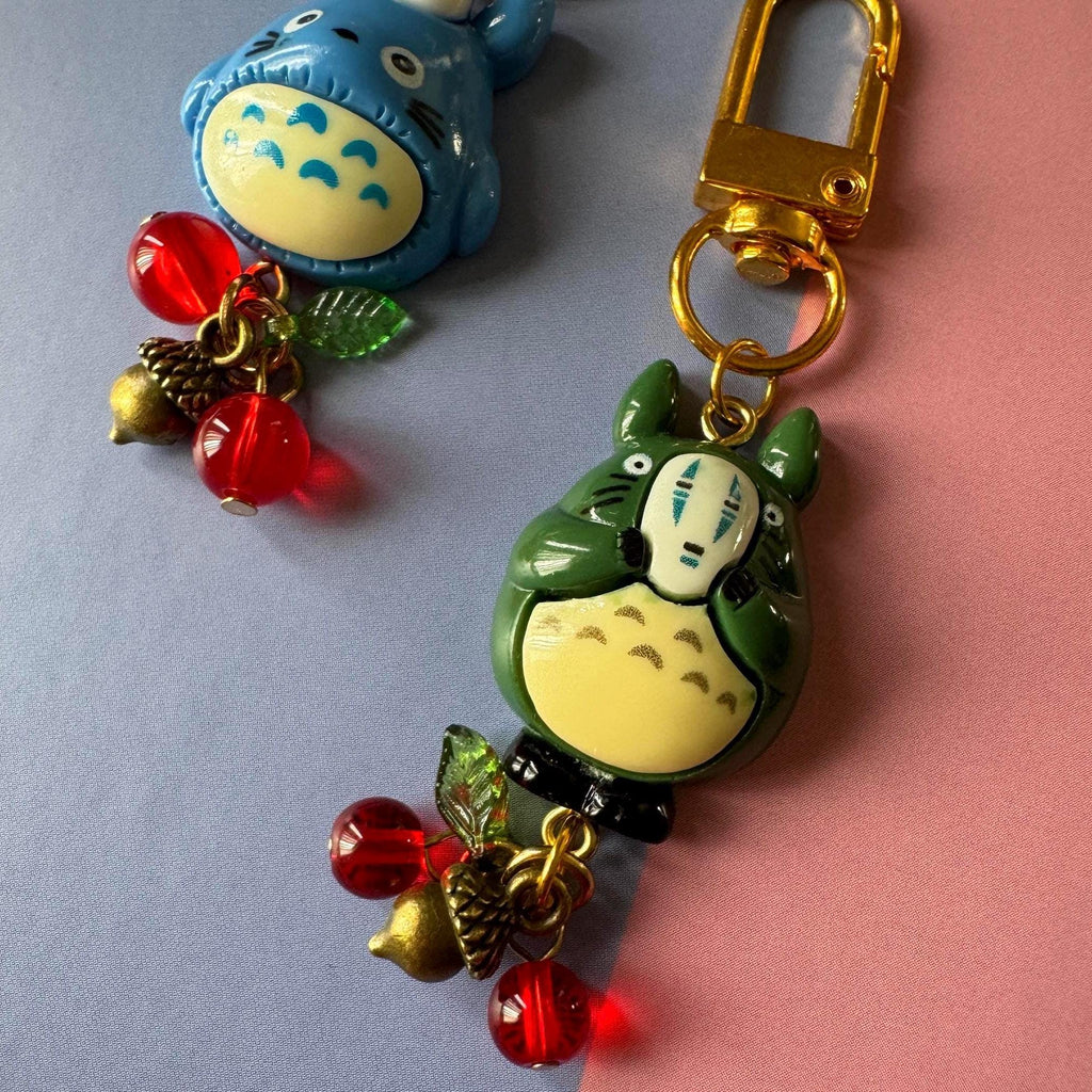 VanillaStarCafe Blue Chuu-Totoro Hanging Charms Keychain