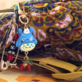 VanillaStarCafe Blue Chuu-Totoro Hanging Charms Keychain