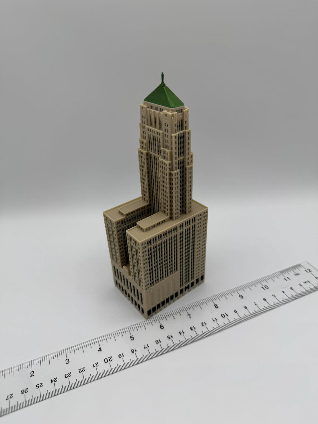 StarsoftheCity Chicago Board of Trade Building Model 3D Printed Full Color 1:1000 Scale