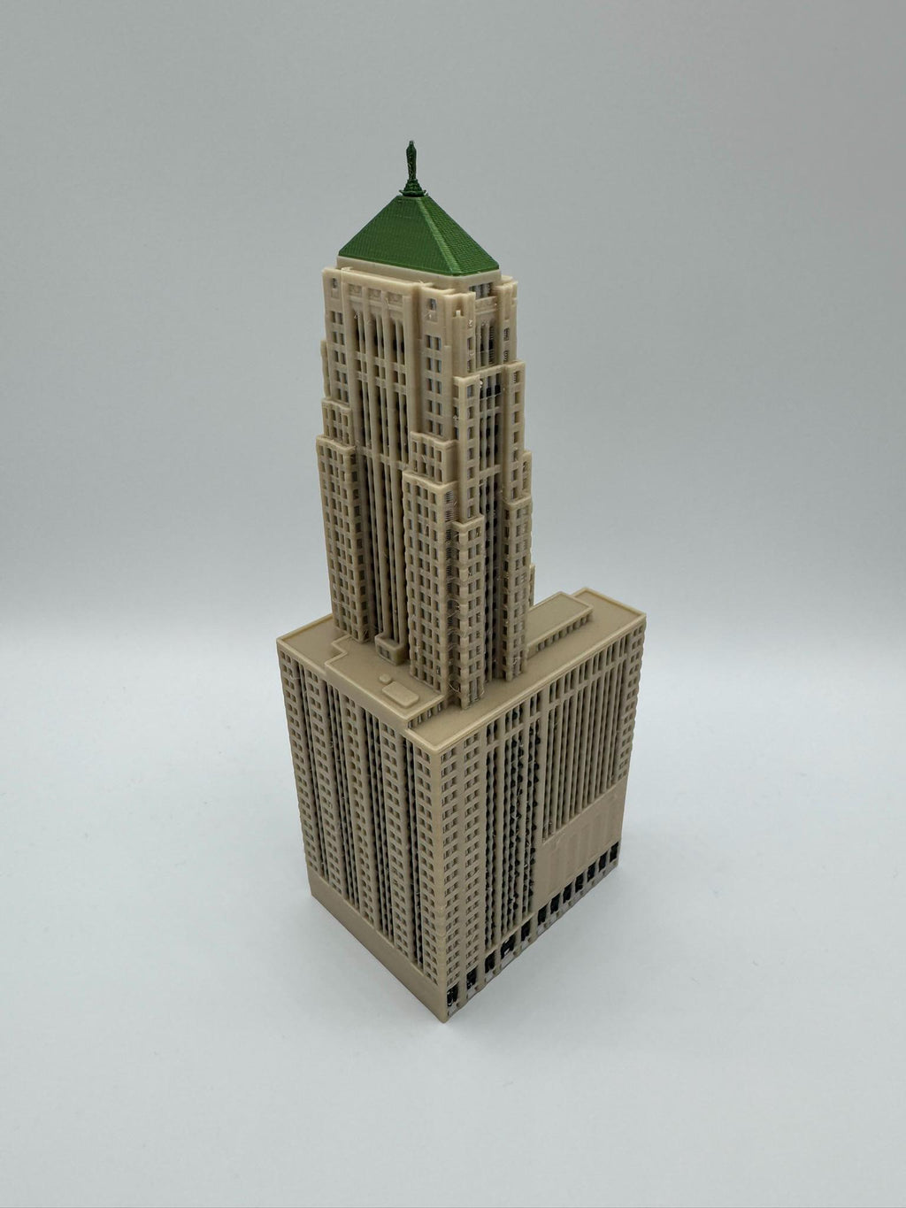 StarsoftheCity Chicago Board of Trade Building Model 3D Printed Full Color 1:1000 Scale