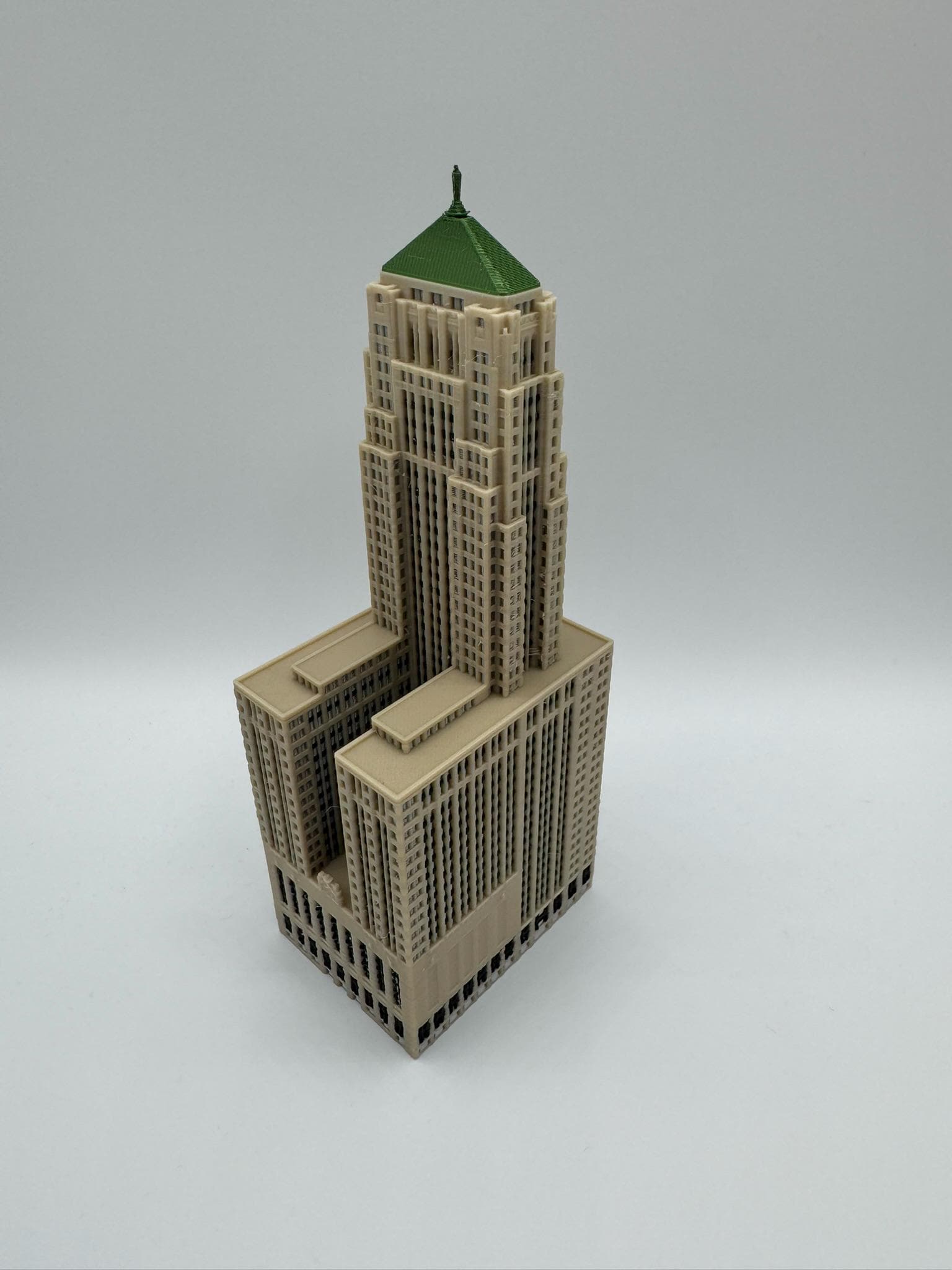 StarsoftheCity Chicago Board of Trade Building Model 3D Printed Full Color 1:1000 Scale