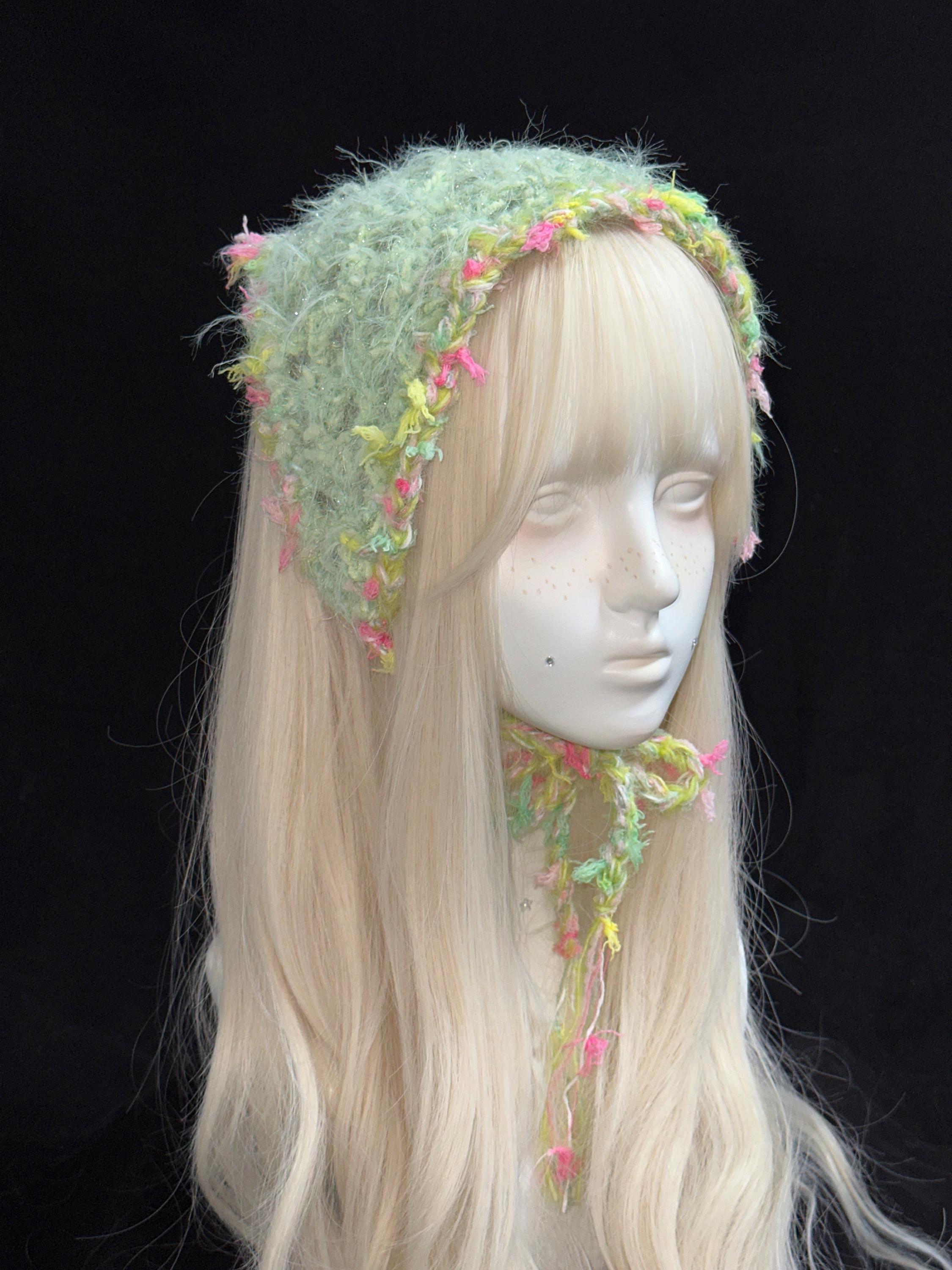 StellarPride Handmade Woodland Crochet Triangle Headscarf
