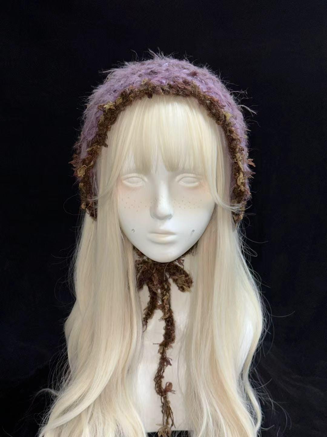 Handmade Woodland Crochet Triangle Headscarf - Boho Chic