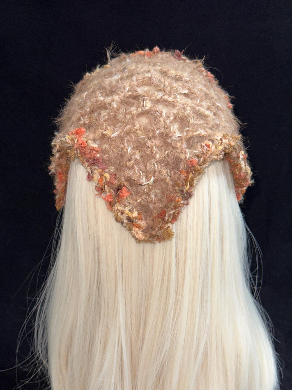 StellarPride Handmade Boho Crochet Headscarf Floral Woodland Elegance