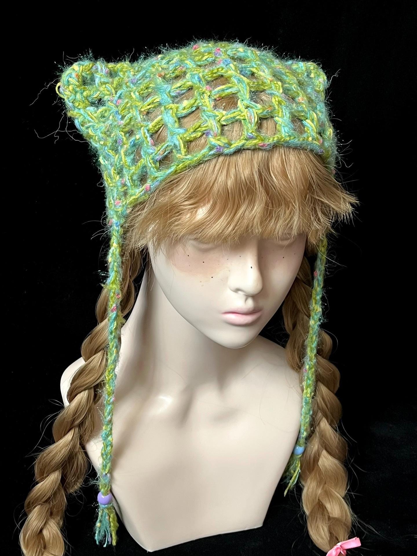 StellarPride Breathable Summer Handmade Customizable Anime Cat Ear Hat