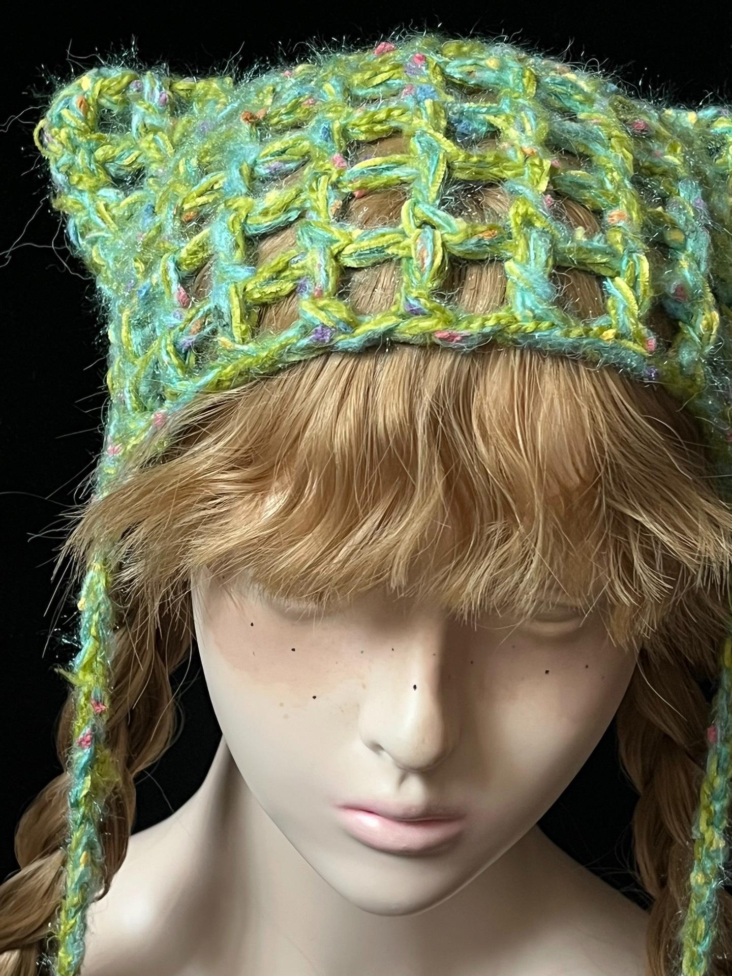 StellarPride Breathable Summer Handmade Customizable Anime Cat Ear Hat