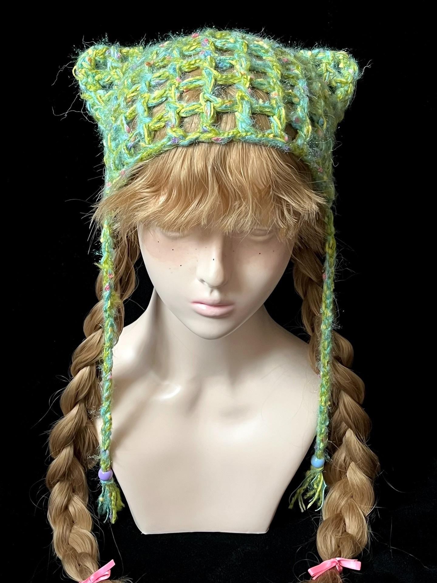 StellarPride Breathable Summer Handmade Customizable Anime Cat Ear Hat
