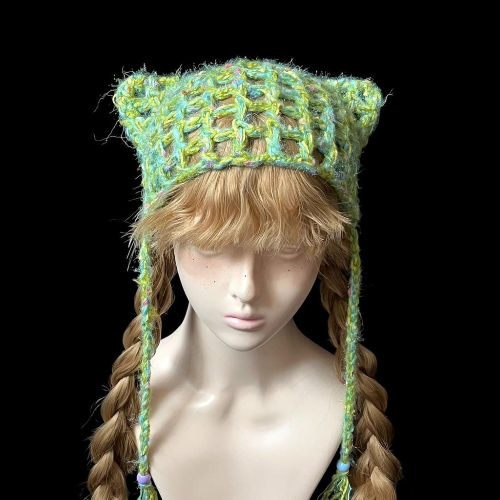 StellarPride Breathable Summer Handmade Customizable Anime Cat Ear Hat