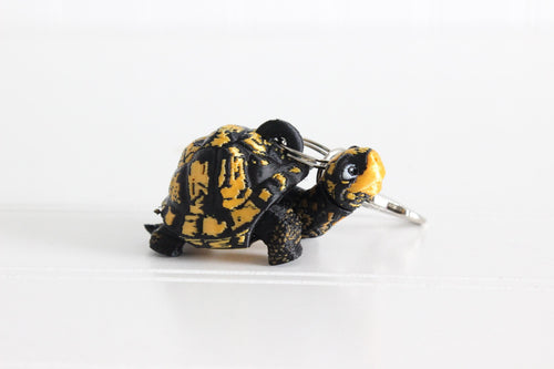 Box Turtle Keychain - 3D Printed Animal Bag Charm