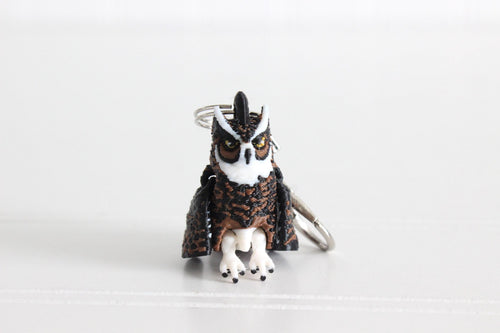 DelightfullyDutch 3D Printed Owl Thermoplastic Keyring for Car Keys
