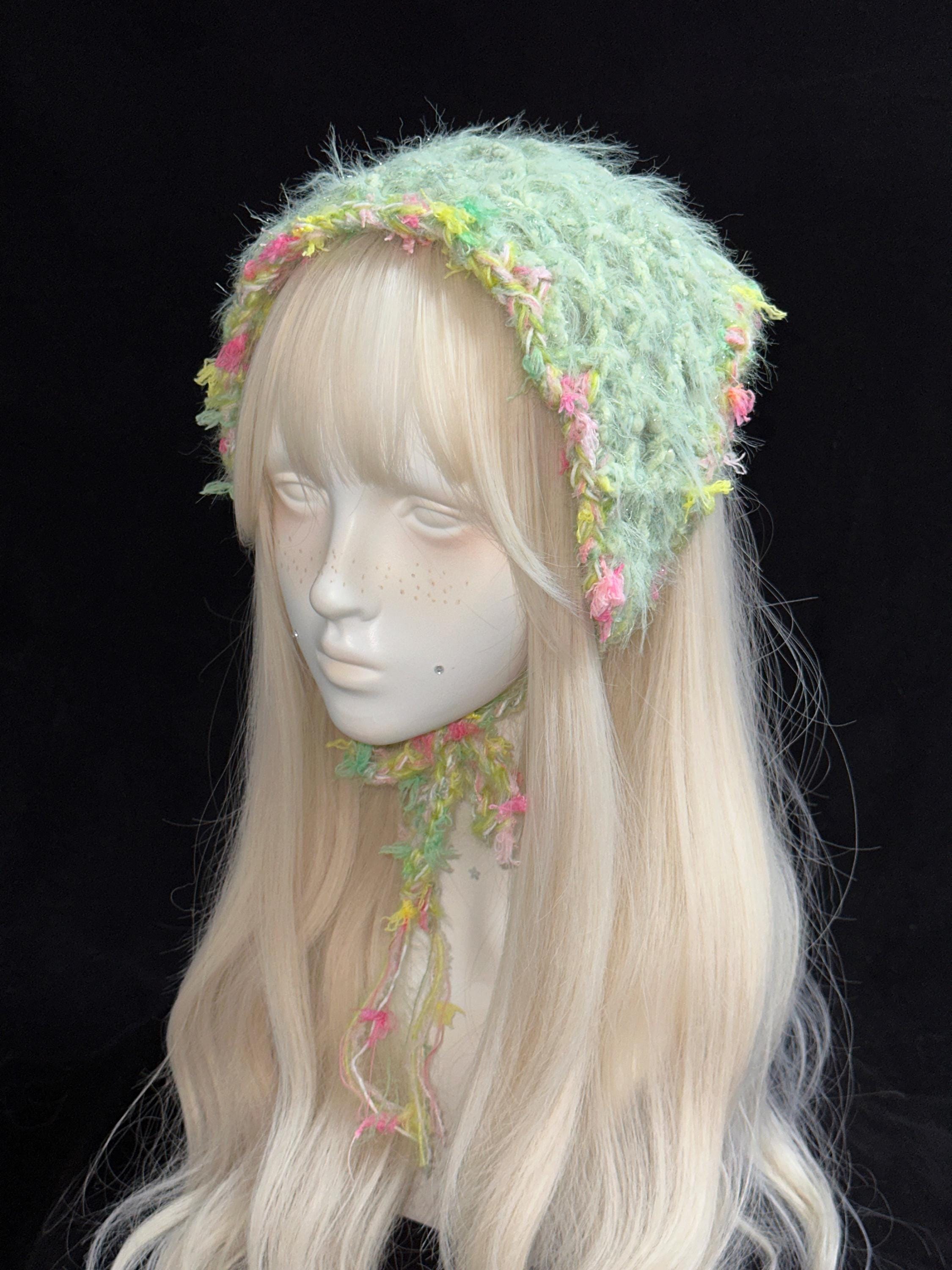 StellarPride Handmade Woodland Crochet Triangle Headscarf