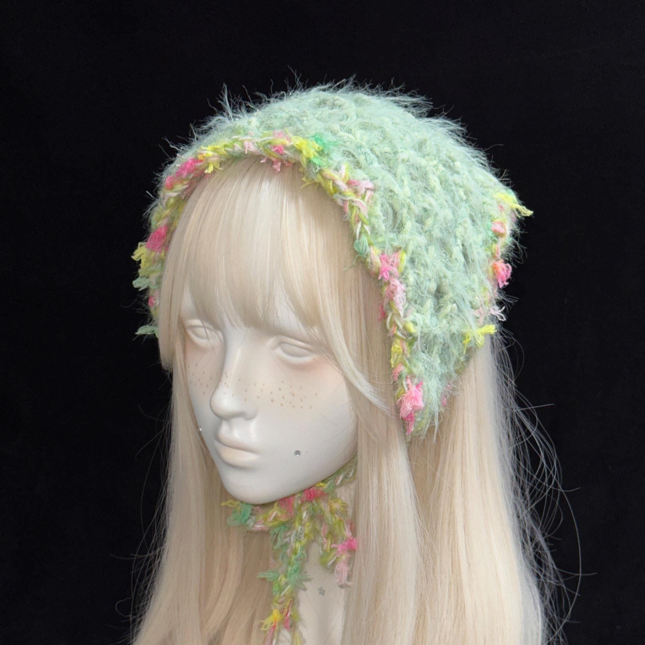 StellarPride Handmade Woodland Crochet Triangle Headscarf