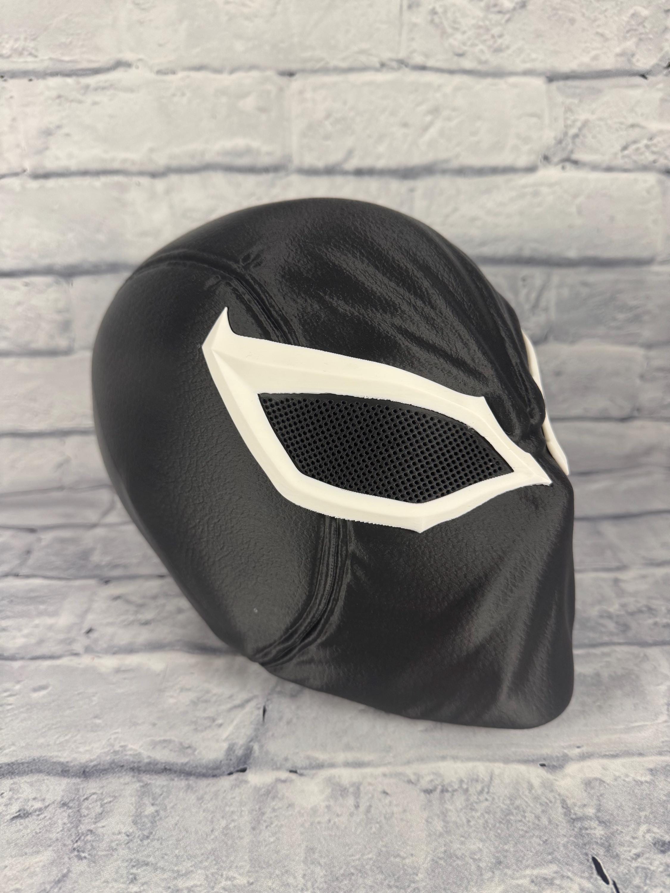 Agent Venom Inspired 3D Printed Cosplay Helmet Magnetic Eyes