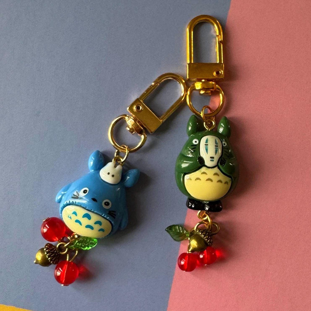VanillaStarCafe Blue Chuu-Totoro Hanging Charms Keychain