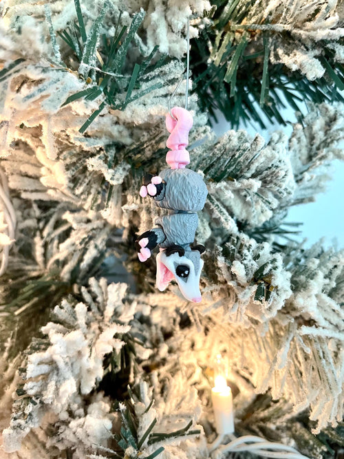 DelightfullyDutch Opossum Christmas Ornament 3D Printed Stocking Stuffer