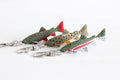 DelightfullyDutch 3.75in Realistic Trout Fish Keychain for Dad