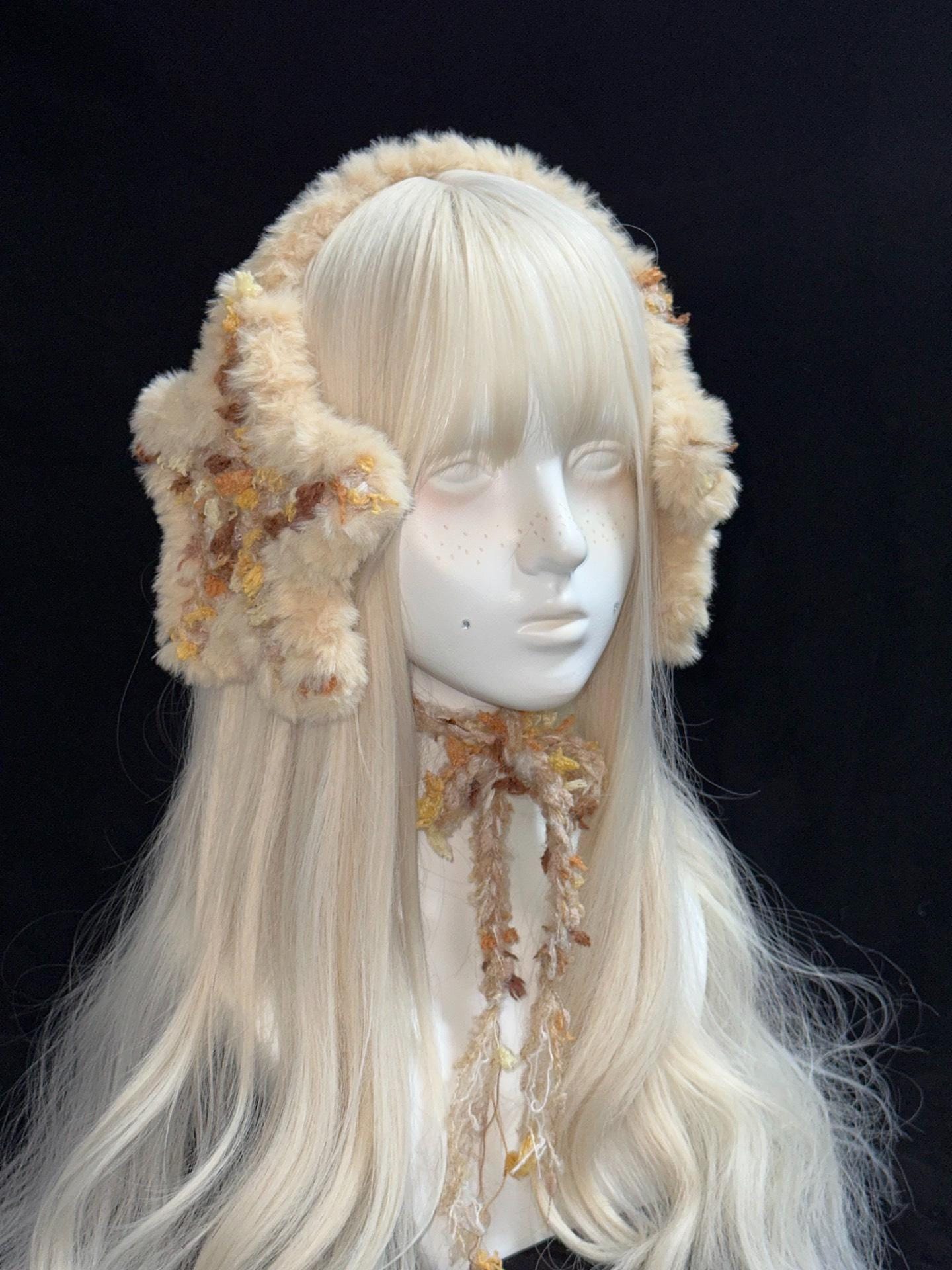 StellarPride Boho Brown Punk Ear Warmer - Adjustable & Custom Design