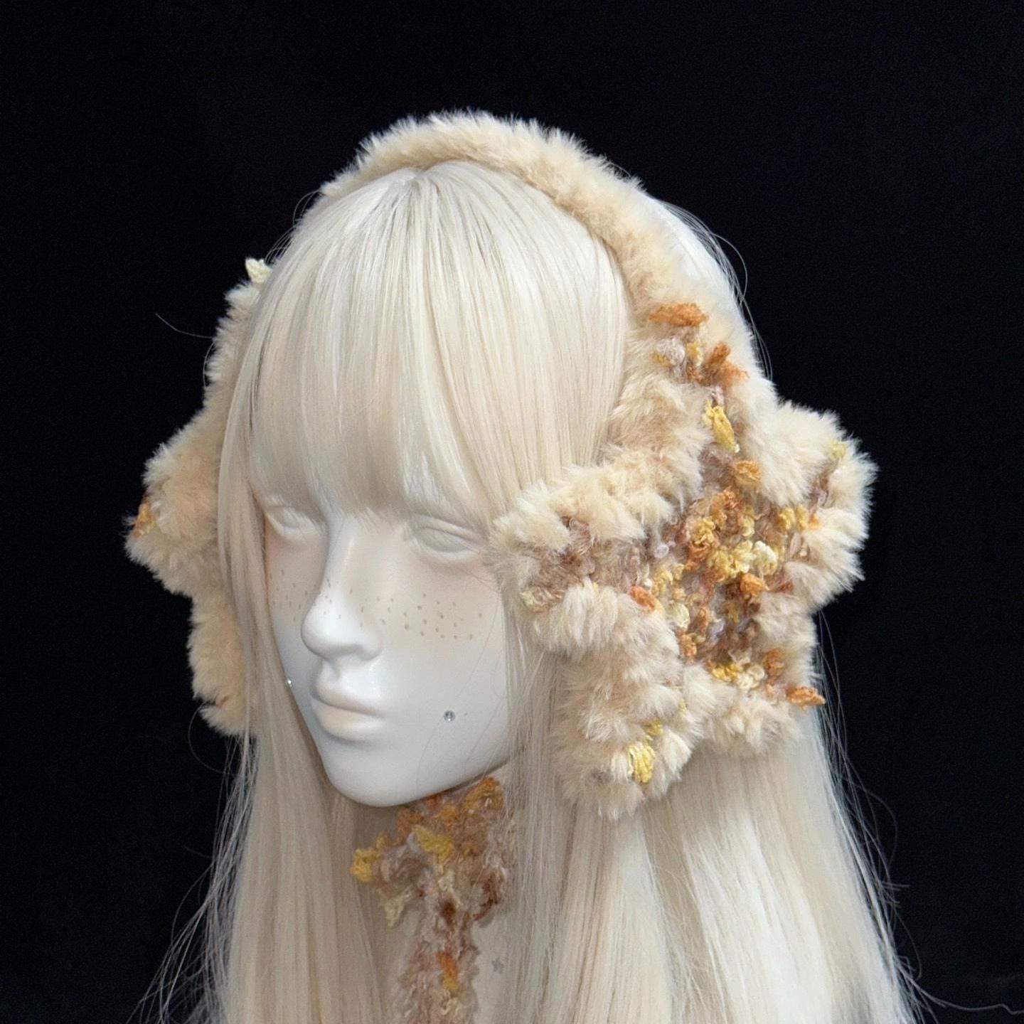 StellarPride Boho Brown Punk Ear Warmer - Adjustable & Custom Design