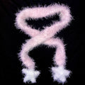 stellarPride Cozy Star-Tip Plush Mini Scarf Soft Pink