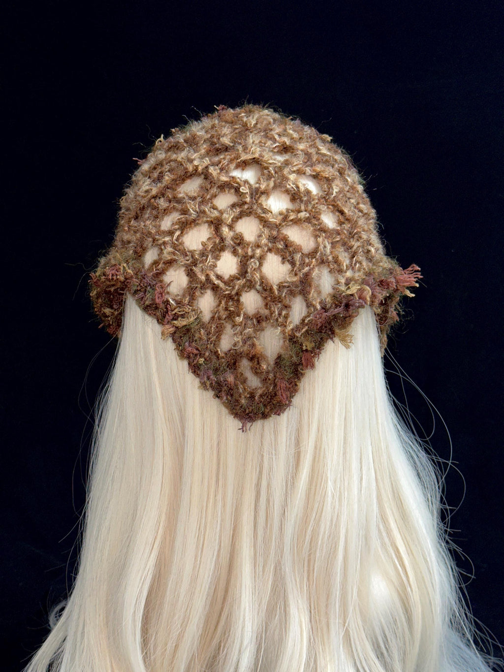 stellarPride Handmade Forest Crochet Headband Rustic Floral Charm