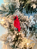 DelightfullyDutch Cardinal Christmas Tree Ornament 1.75in Cardinal Red