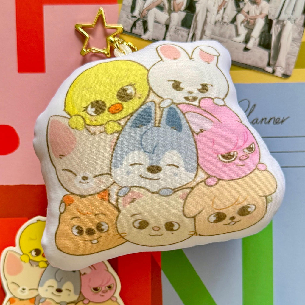 VanillaStarCafe Stray Kids Skzoo Plush Keychain Mini Body Pillow