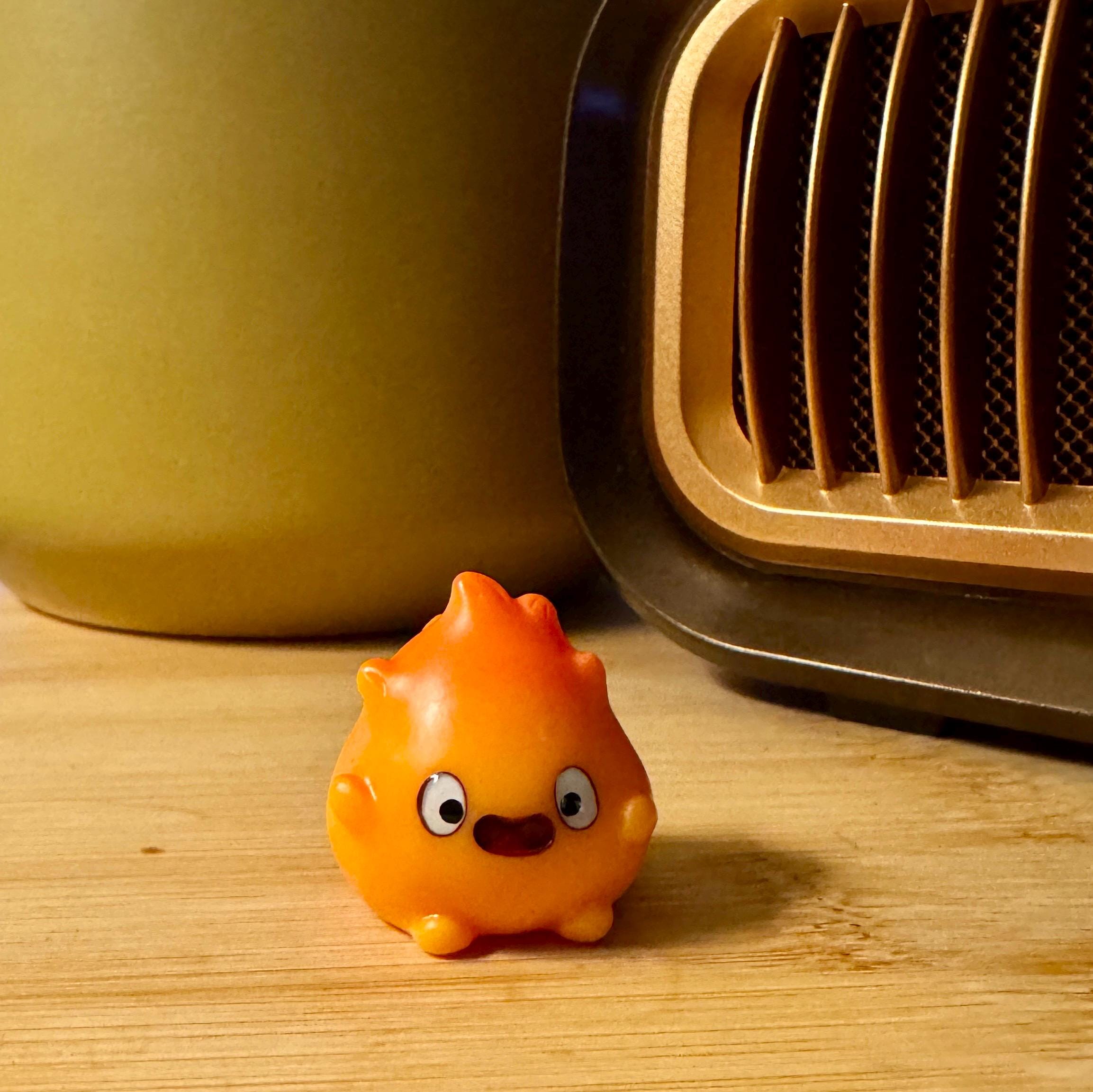 VanillaStarCafe Calcifer Fanart Desk Figurine Studio Ghibli 1in Plastic