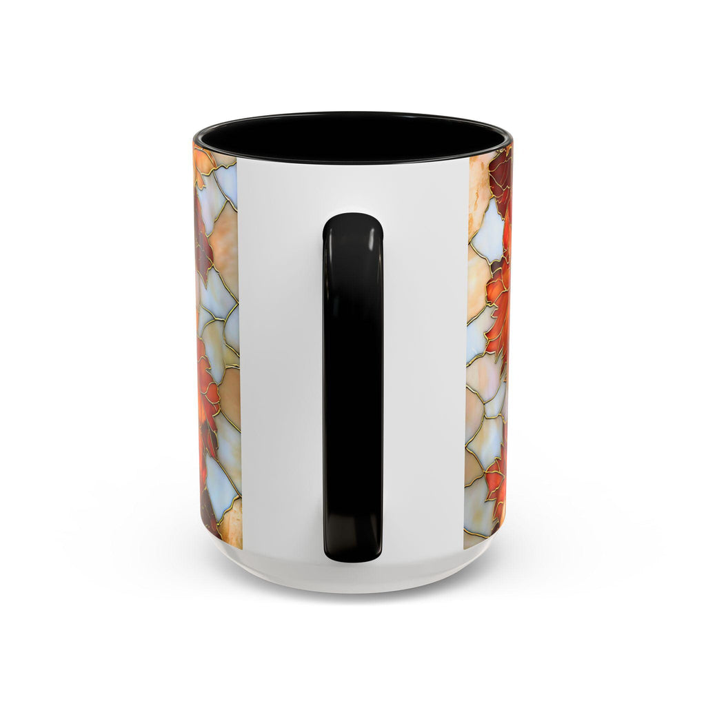 LELORESTORE Autumn Maple Leaf Stained Glass Effect Ceramic Mug