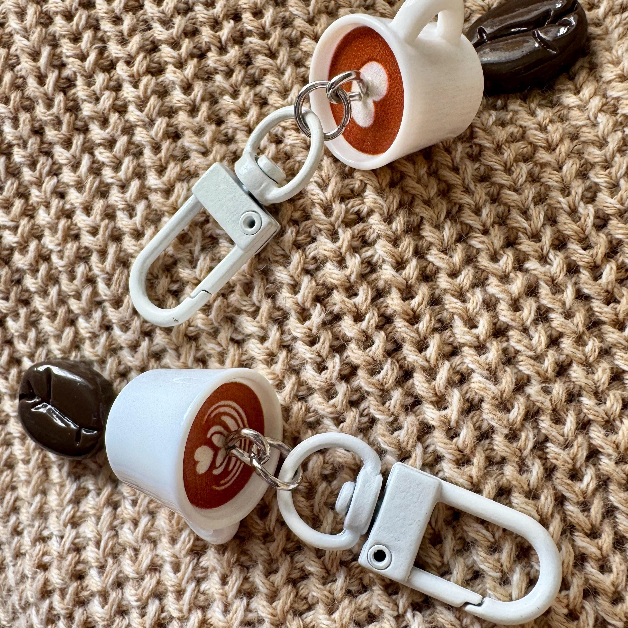 VanillaStarCafe Latte and Bean Hanging Charms