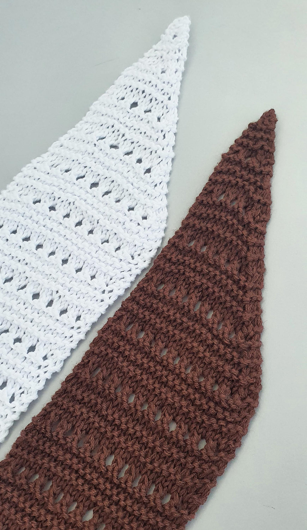LusiKnits Knit Headband Scarf Pattern Summer Lace Cotton